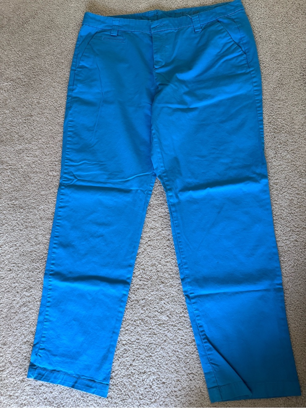 GAP Bright Turquoise Straight-Leg Trousers